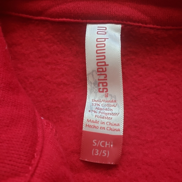 Girls Red Quarter Sleeve Lightweight Jacket - Picture 2 of 3